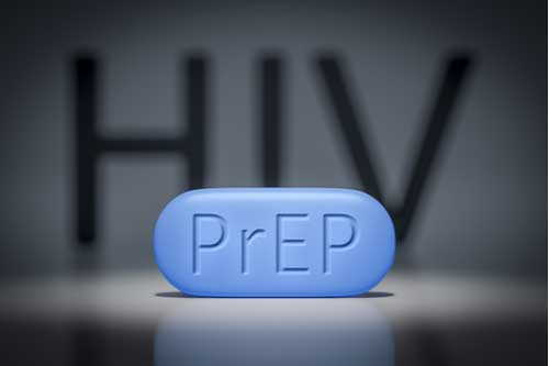 3D Illustration of PrEP pill