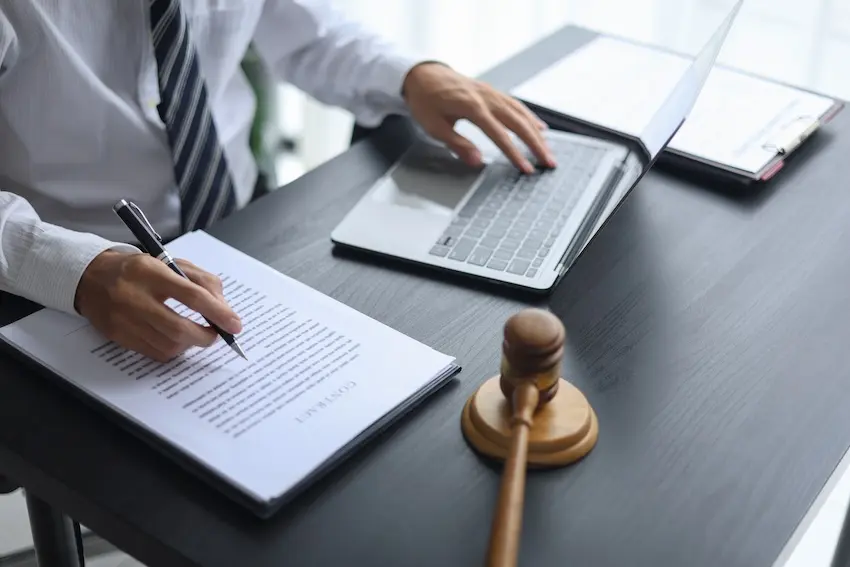 Attorney reviewing medical records for a Cartiva implant lawsuit